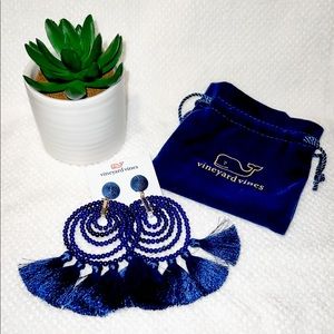 Vineyard Vines Beaded Tassel Earrings